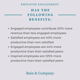 employee engagement benefits list