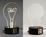 custom award that lights up