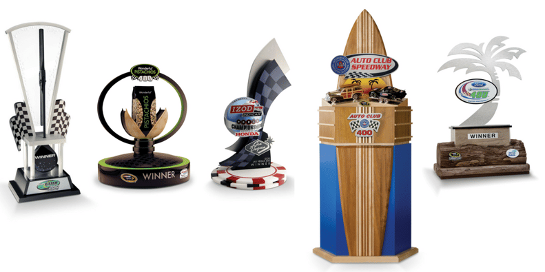 Custom NASCAR and sports trophies 