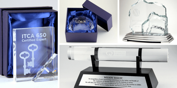 custom glass awards