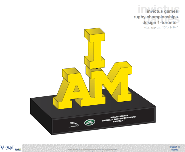 Invictus Games Trophy Final Design