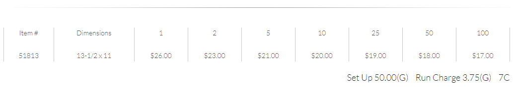 slide in certificate frame pricing