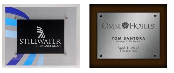 Signature Stand-off Plaques